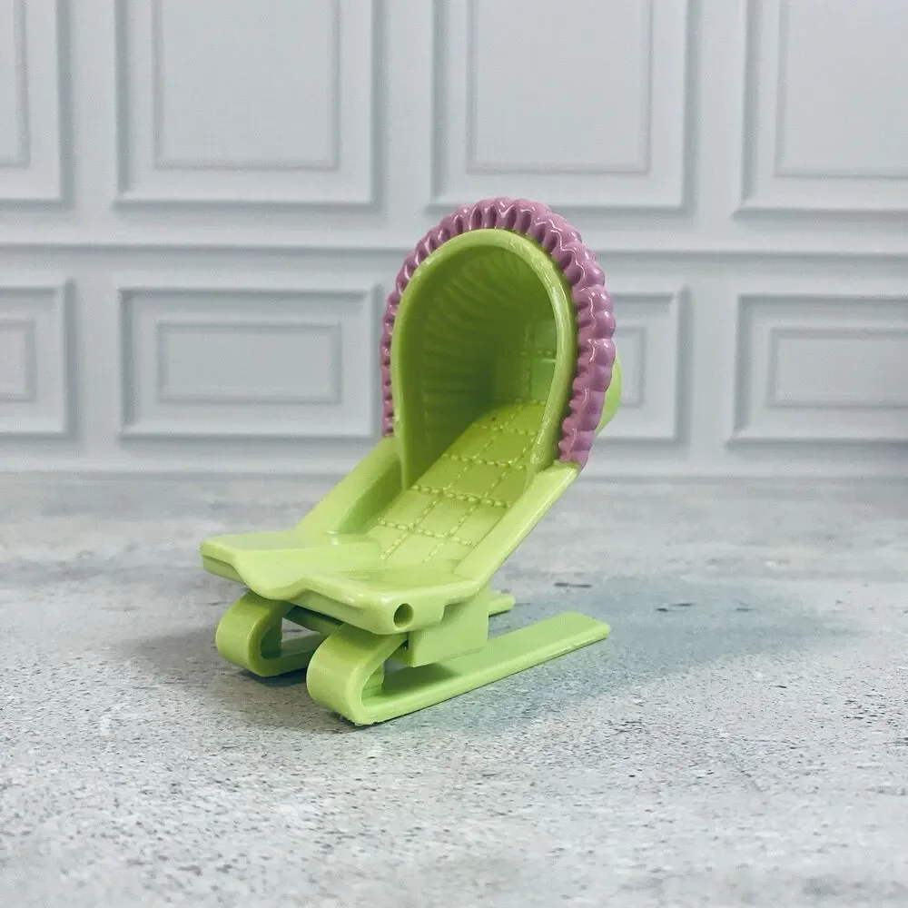 Fisher Price Loving Family Everything for Baby Bouncy Seat Lime Green and Pink